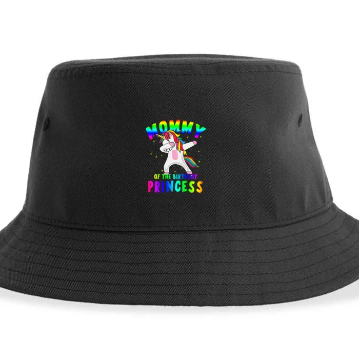 Mommy Of The Birthday Princess Magical Unicorn Sustainable Bucket Hat