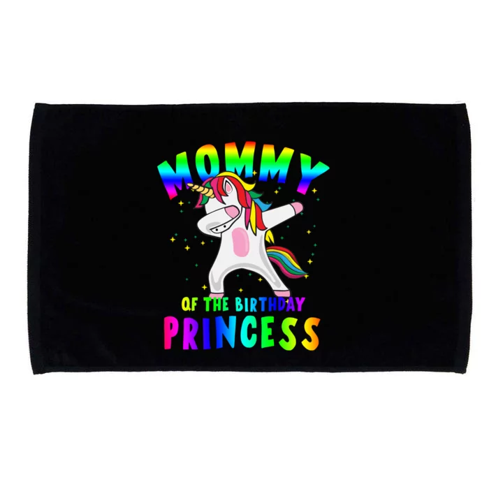 Mommy Of The Birthday Princess Magical Unicorn Microfiber Hand Towel