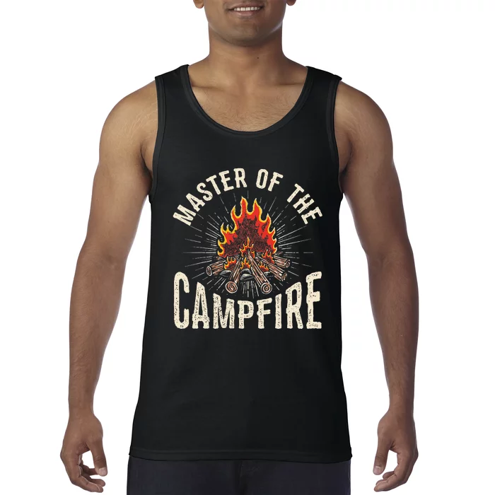 Master of the Campfire Wilderness Campfire Nature Tank Top