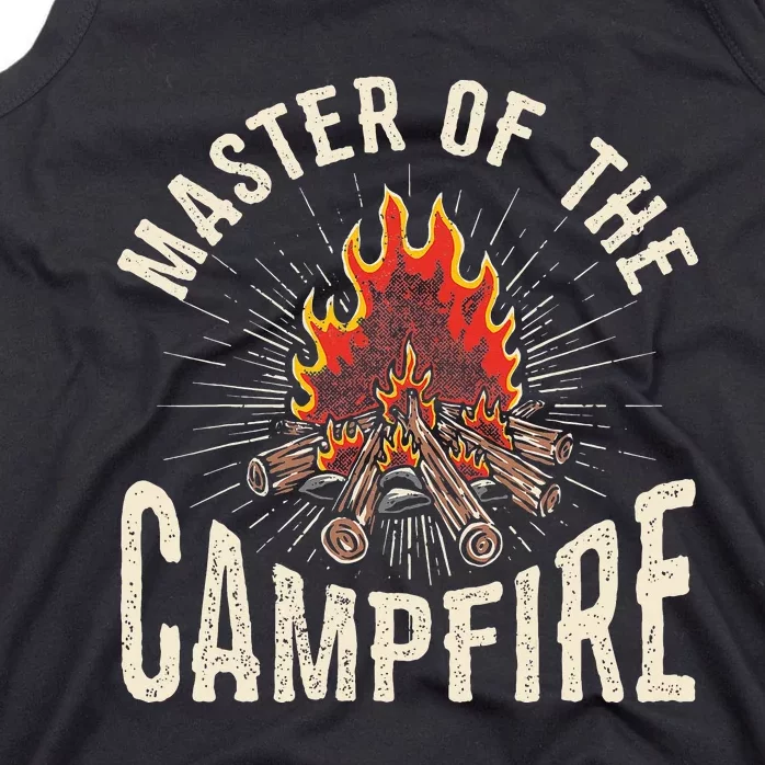 Master of the Campfire Wilderness Campfire Nature Tank Top