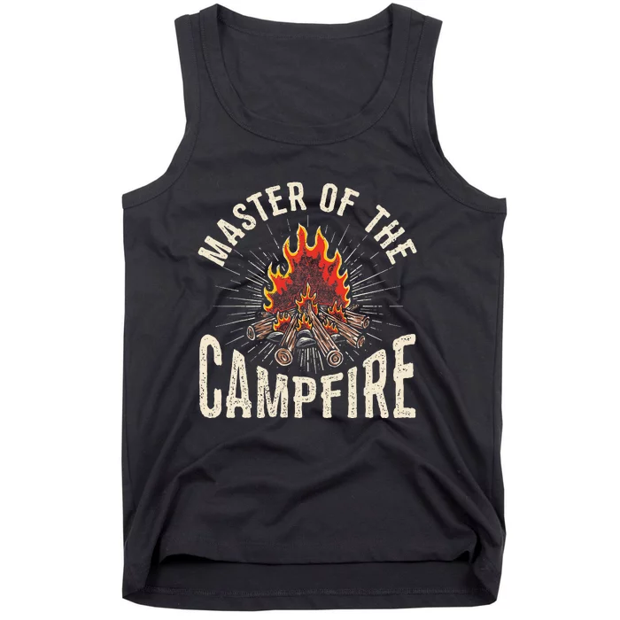 Master of the Campfire Wilderness Campfire Nature Tank Top