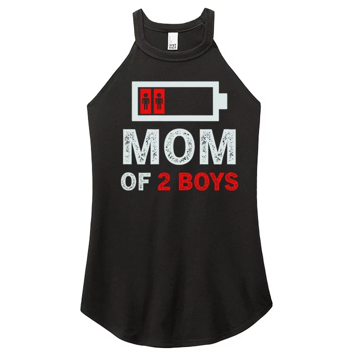 Mom Of Two Boyss From Son Funny Mom 2 Boyss Women’s Perfect Tri Rocker Tank