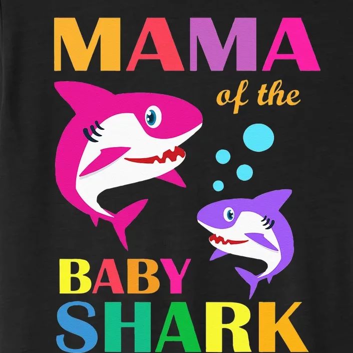 Mama Of The Baby Birthday Shark Mama Shark Mother's Day ChromaSoft Performance T-Shirt