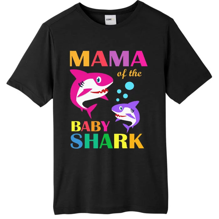 Mama Of The Baby Birthday Shark Mama Shark Mother's Day ChromaSoft Performance T-Shirt