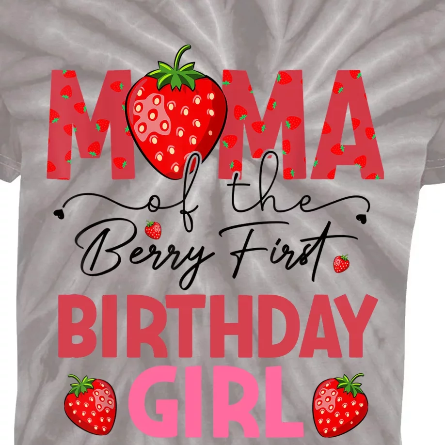 Mama Of The Berry First Birthday Gifts Sweet Strawberry Kids Tie-Dye T-Shirt