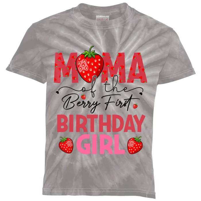 Mama Of The Berry First Birthday Gifts Sweet Strawberry Kids Tie-Dye T-Shirt