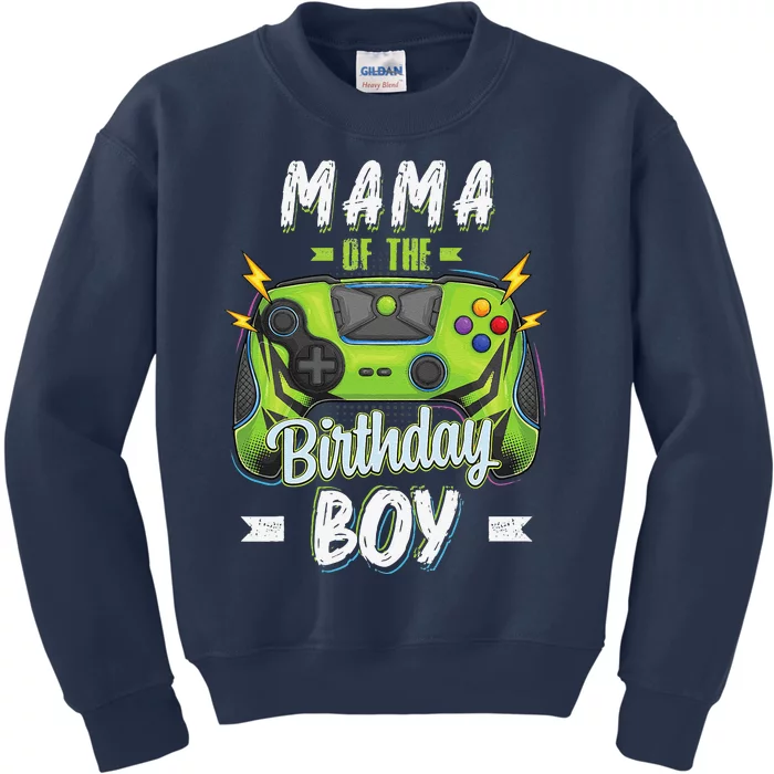 Mama Of The Birthday Bboy Matching Family Video Gamer Party Kids Sweatshirt