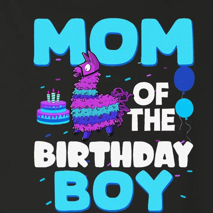 Mom Of The Birthday Boy Llama Mom And Dad Family Party Toddler Long Sleeve Shirt