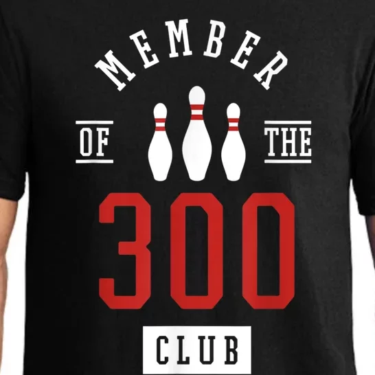 Member Of The 300 Club Bowling Ball Strike Pins Pajama Set