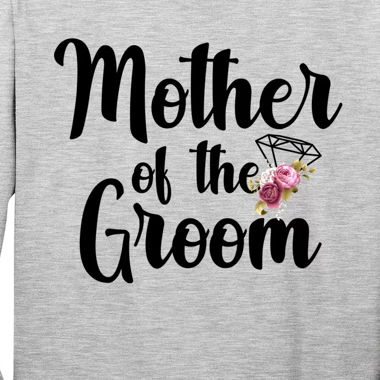 Mother Of The Groom Floral Wedding Bachelorette Party Gift Tall Long Sleeve T-Shirt