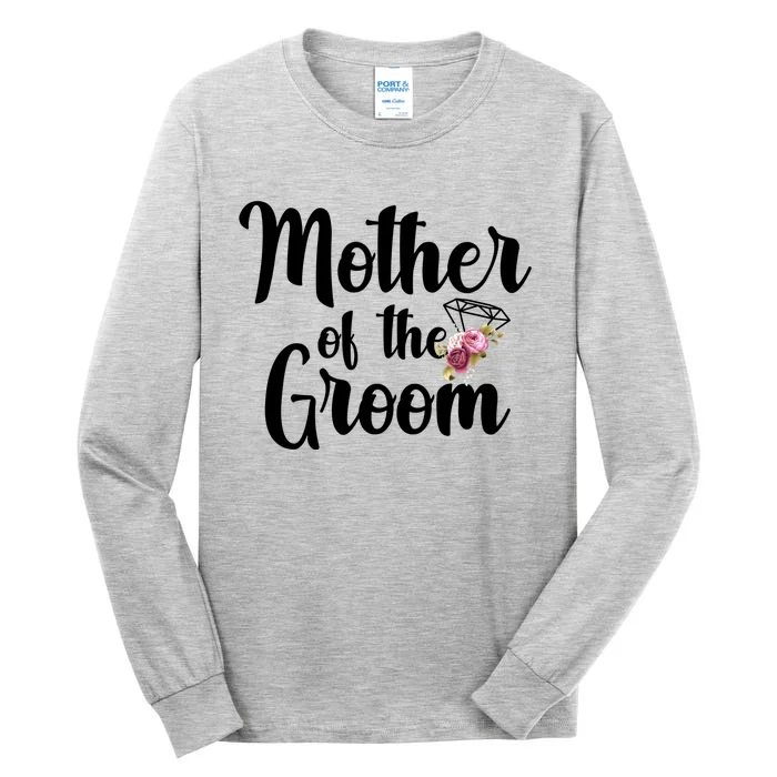 Mother Of The Groom Floral Wedding Bachelorette Party Gift Tall Long Sleeve T-Shirt