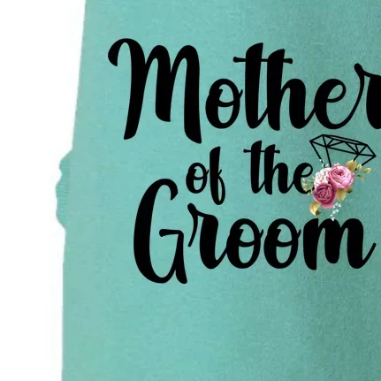 Mother Of The Groom Floral Wedding Bachelorette Party Gift Doggie 3-End Fleece Hoodie