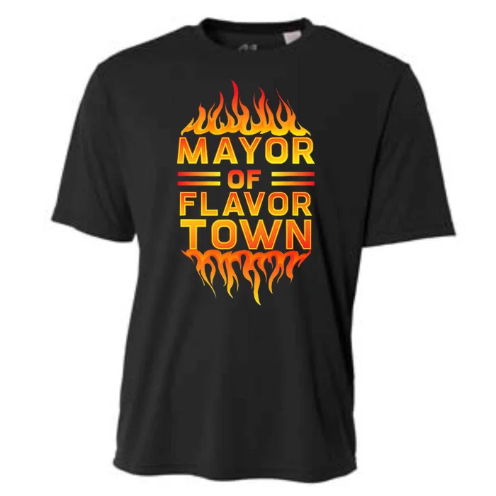 Mayor Of The Flavor Town Cooling Performance Crew T-Shirt