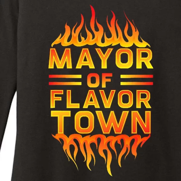 Mayor Of The Flavor Town Womens CVC Long Sleeve Shirt