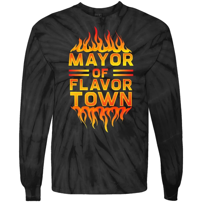 Mayor Of The Flavor Town Tie-Dye Long Sleeve Shirt