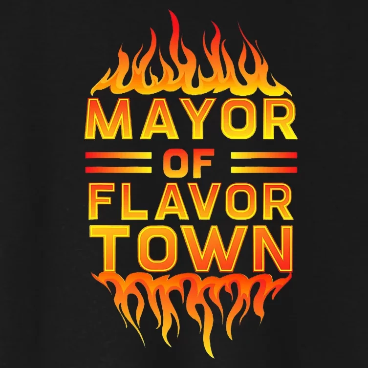 Mayor Of The Flavor Town Women's Crop Top Tee