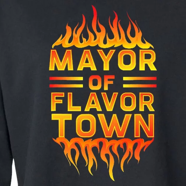 Mayor Of The Flavor Town Cropped Pullover Crew