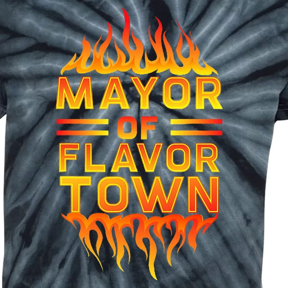 Mayor Of The Flavor Town Kids Tie-Dye T-Shirt