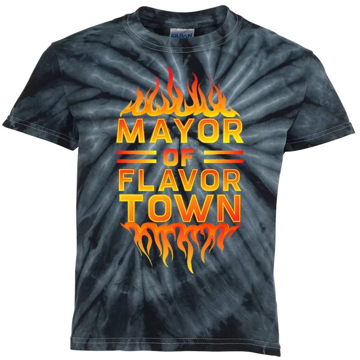 Mayor Of The Flavor Town Kids Tie-Dye T-Shirt