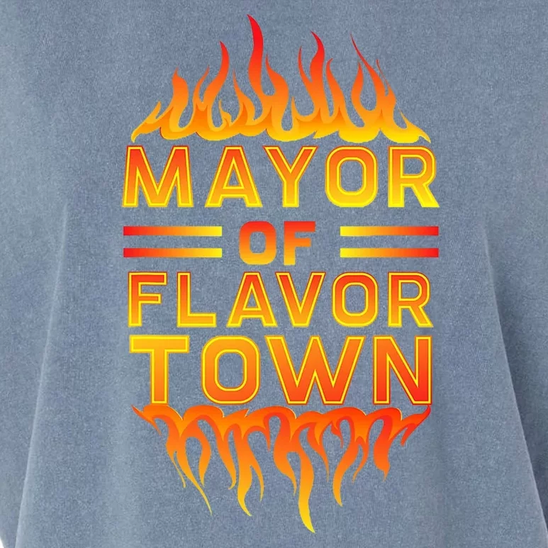 Mayor Of The Flavor Town Garment-Dyed Women's Muscle Tee