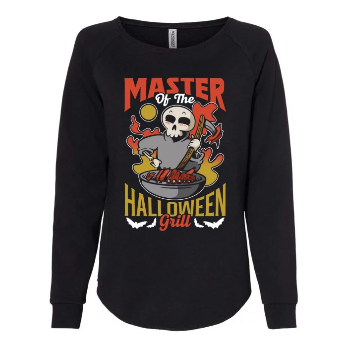 Master Of The Halloween Grill Father Dad Daddy Halloween Cute Gift Womens California Wash Sweatshirt