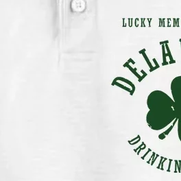 Member Of The Delaware Drinking Team St Patricks Day Dry Zone Grid Performance Polo