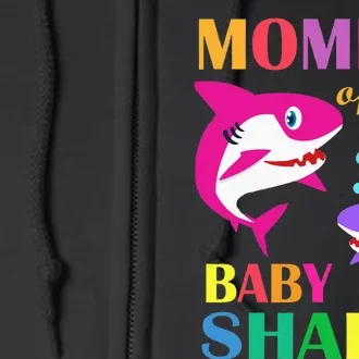 Mommy Of The Baby Birthday Shark Mommy Shark Mother's Day Full Zip Hoodie