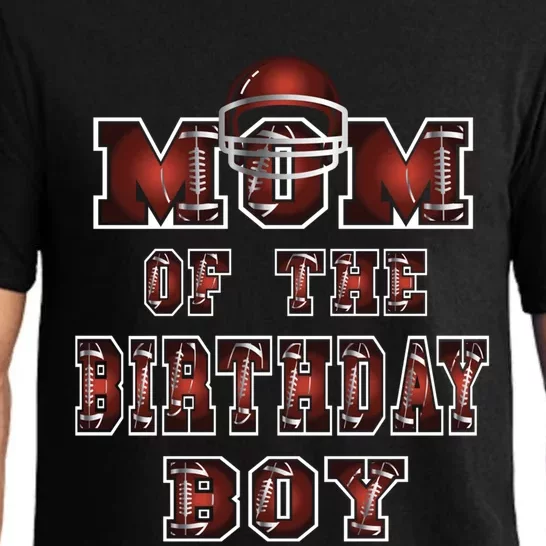 Mom Of The Birthday American Football Party Cute Gift Pajama Set