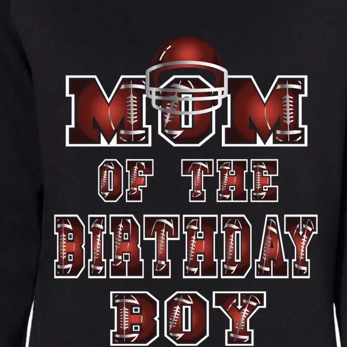 Mom Of The Birthday American Football Party Cute Gift Womens California Wash Sweatshirt