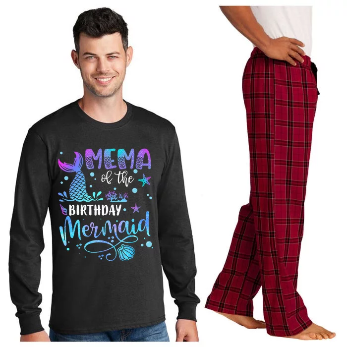 Mema Of The Birthday Mermaid Long Sleeve Pajama Set