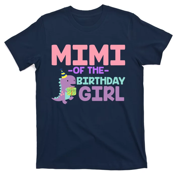 Mimi Of The Birthday For Girl Saurus Rex Dinosaur Party Premium T-Shirt