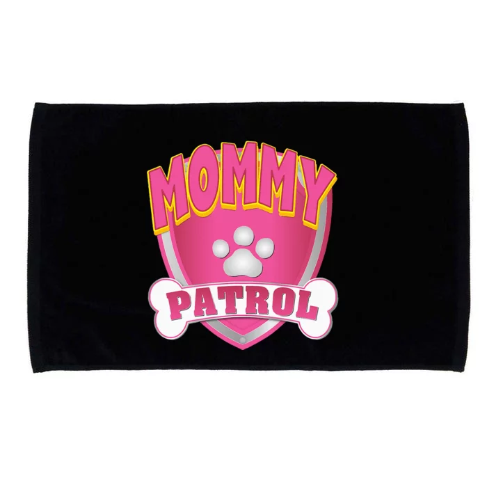 Mommy Of The Birthday Girl Dog Paw Mom Matching Microfiber Hand Towel