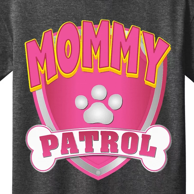 Mommy Of The Birthday Girl Dog Paw Mom Matching Kids T-Shirt