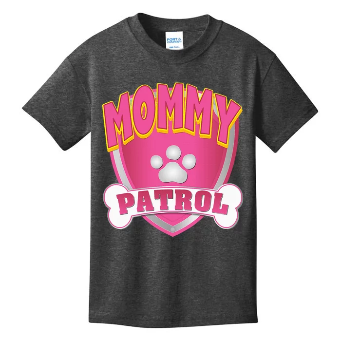 Mommy Of The Birthday Girl Dog Paw Mom Matching Kids T-Shirt