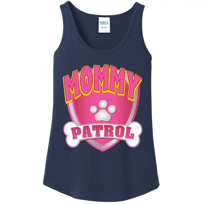 Mommy Of The Birthday Girl Dog Paw Mom Matching Ladies Essential Tank