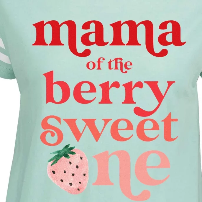 Mama of the Berry Sweet One Strawberry First Birthday 1st Enza Ladies Jersey Football T-Shirt