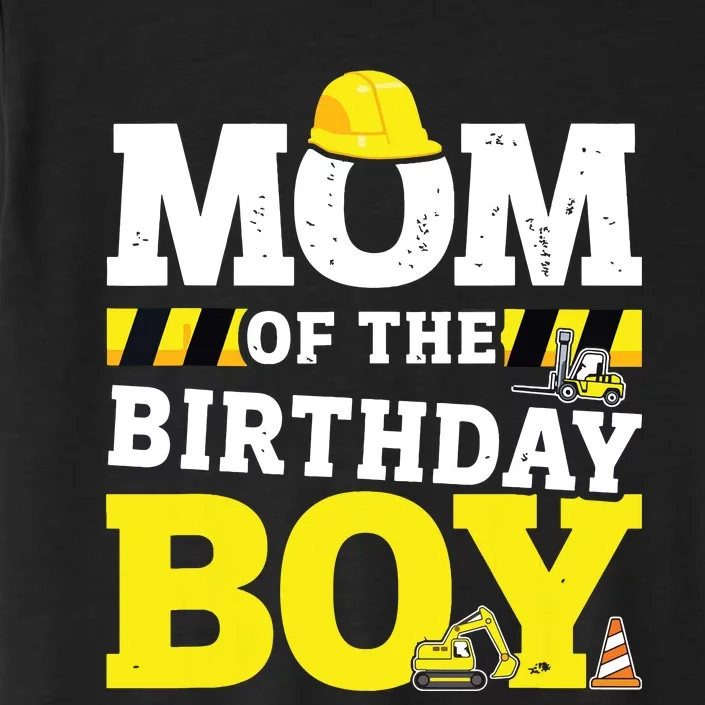 Mom Of The Birthday Boy Matching Family Construction Party ChromaSoft Performance T-Shirt