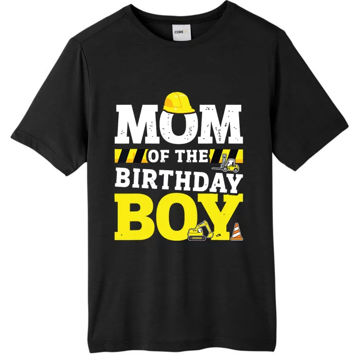 Mom Of The Birthday Boy Matching Family Construction Party ChromaSoft Performance T-Shirt