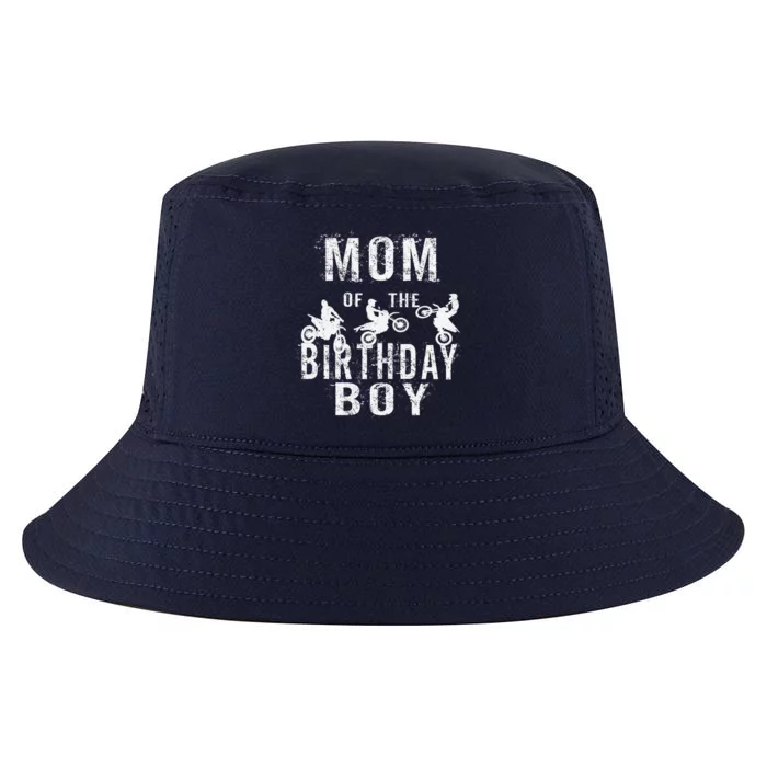 Mom Of The Birthday Boy Dirt Bike Bday Party Cool Comfort Performance Bucket Hat