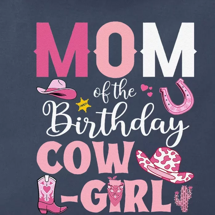 Mom Of The Birthday Cowgirl Rodeo Party Bday Girl Party Zip Tote Bag