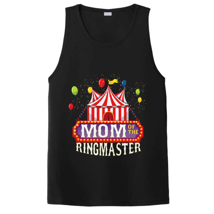 Mom Of The Birthday Ringmaster Circus Party Bday Performance Tank