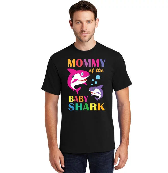 Mommy Of The Baby Birthday Shark Mommy Shark Mother's Day Tall T-Shirt