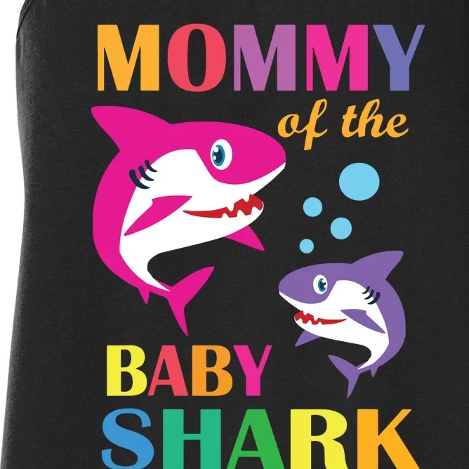 Mommy Of The Baby Birthday Shark Mommy Shark Mother's Day Women's Racerback Tank