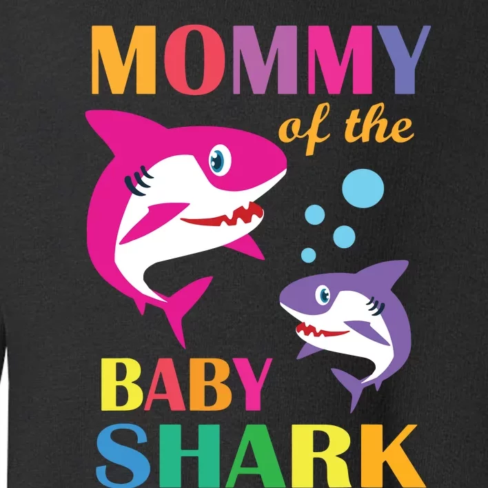 Mommy Of The Baby Birthday Shark Mommy Shark Mother's Day Toddler Sweatshirt