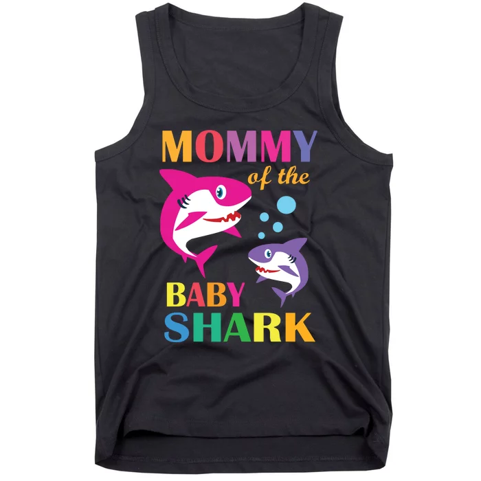 Mommy Of The Baby Birthday Shark Mommy Shark Mother's Day Tank Top