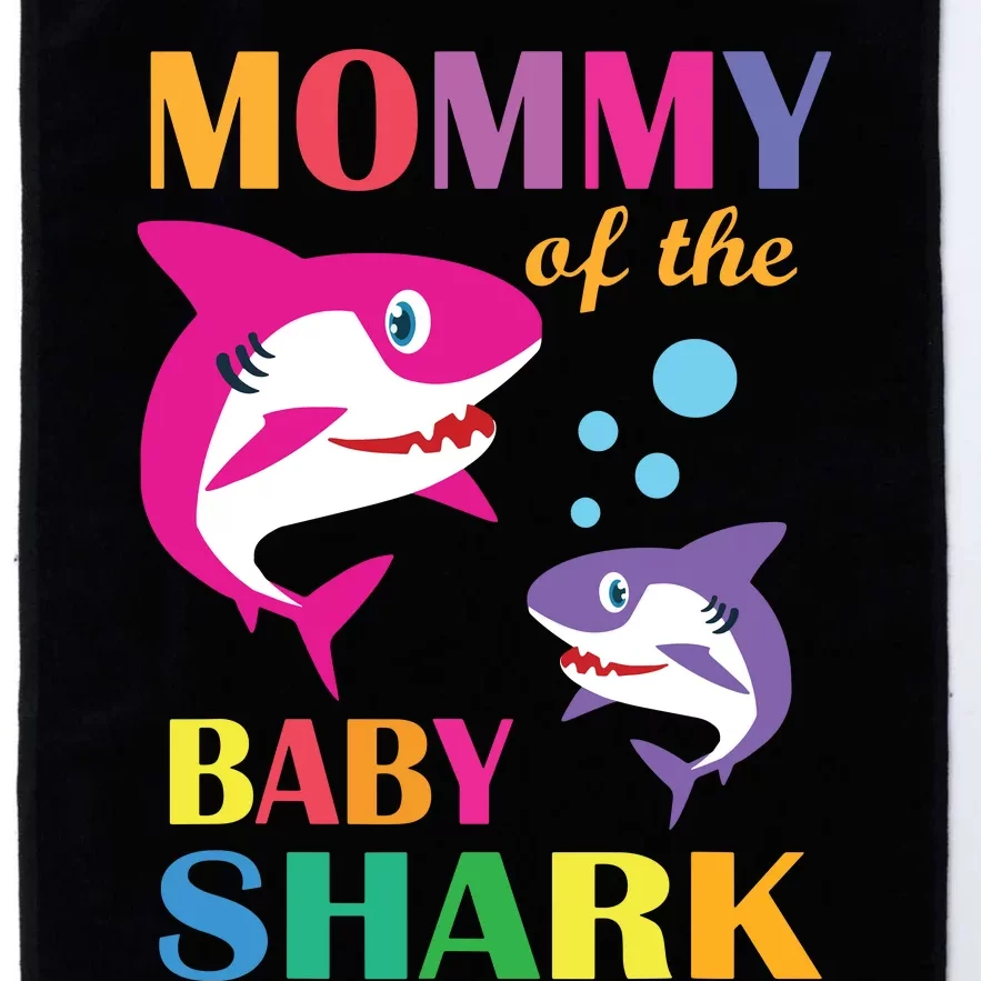 Mommy Of The Baby Birthday Shark Mommy Shark Mother's Day Platinum Collection Golf Towel