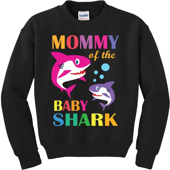 Mommy Of The Baby Birthday Shark Mommy Shark Mother's Day Kids Sweatshirt