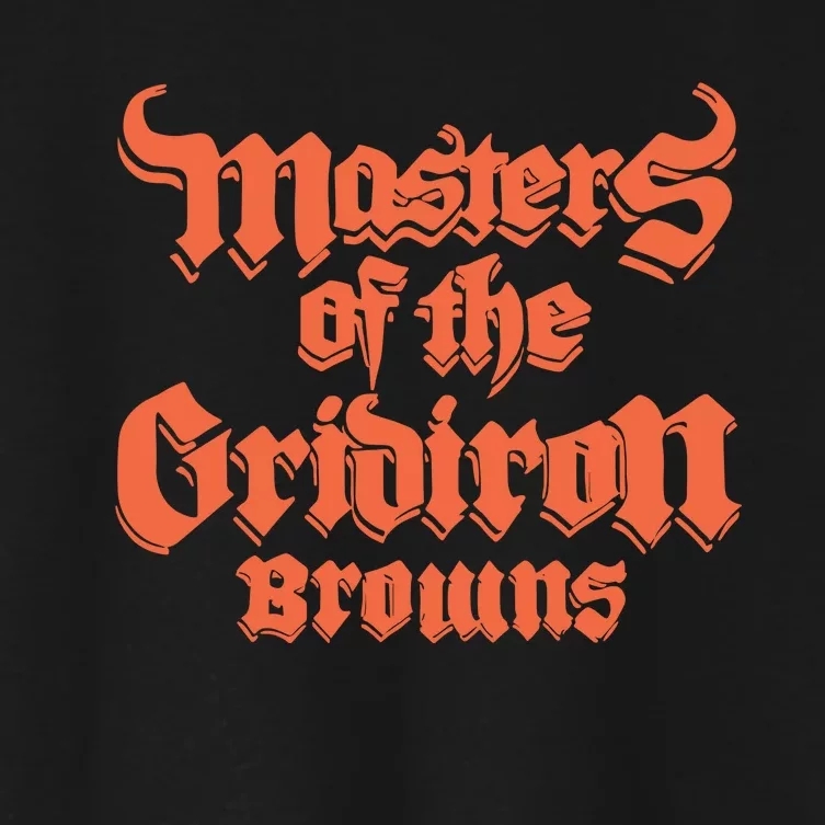 Master Of The Gridiron Women's Crop Top Tee