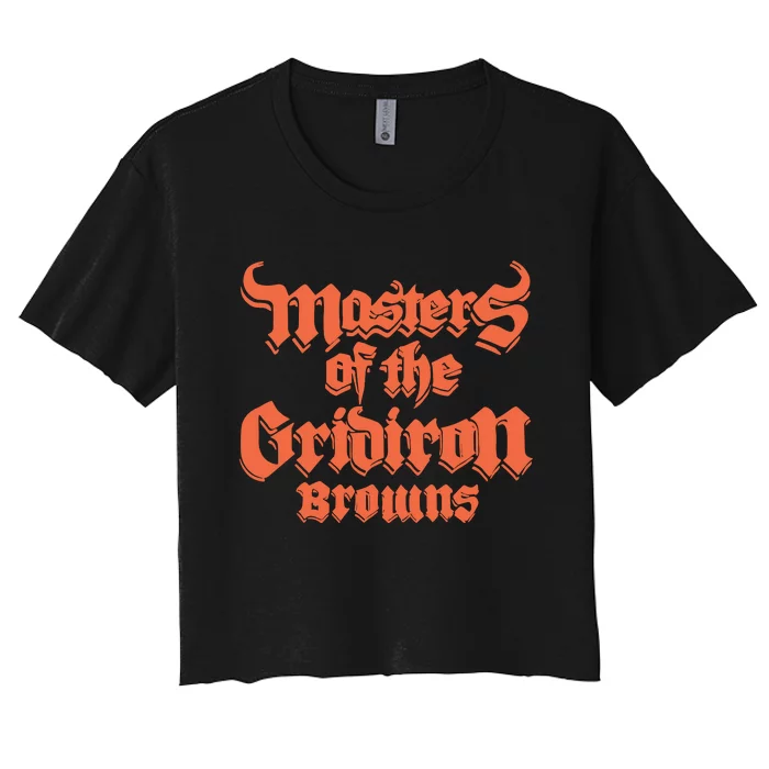 Master Of The Gridiron Women's Crop Top Tee