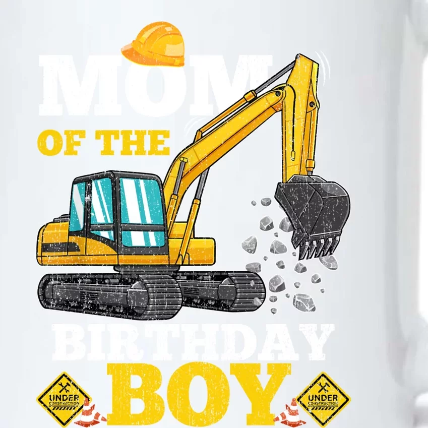 Mom Of The Birthday Construction Birthday Excavator Gift Great Gift Black Color Changing Mug